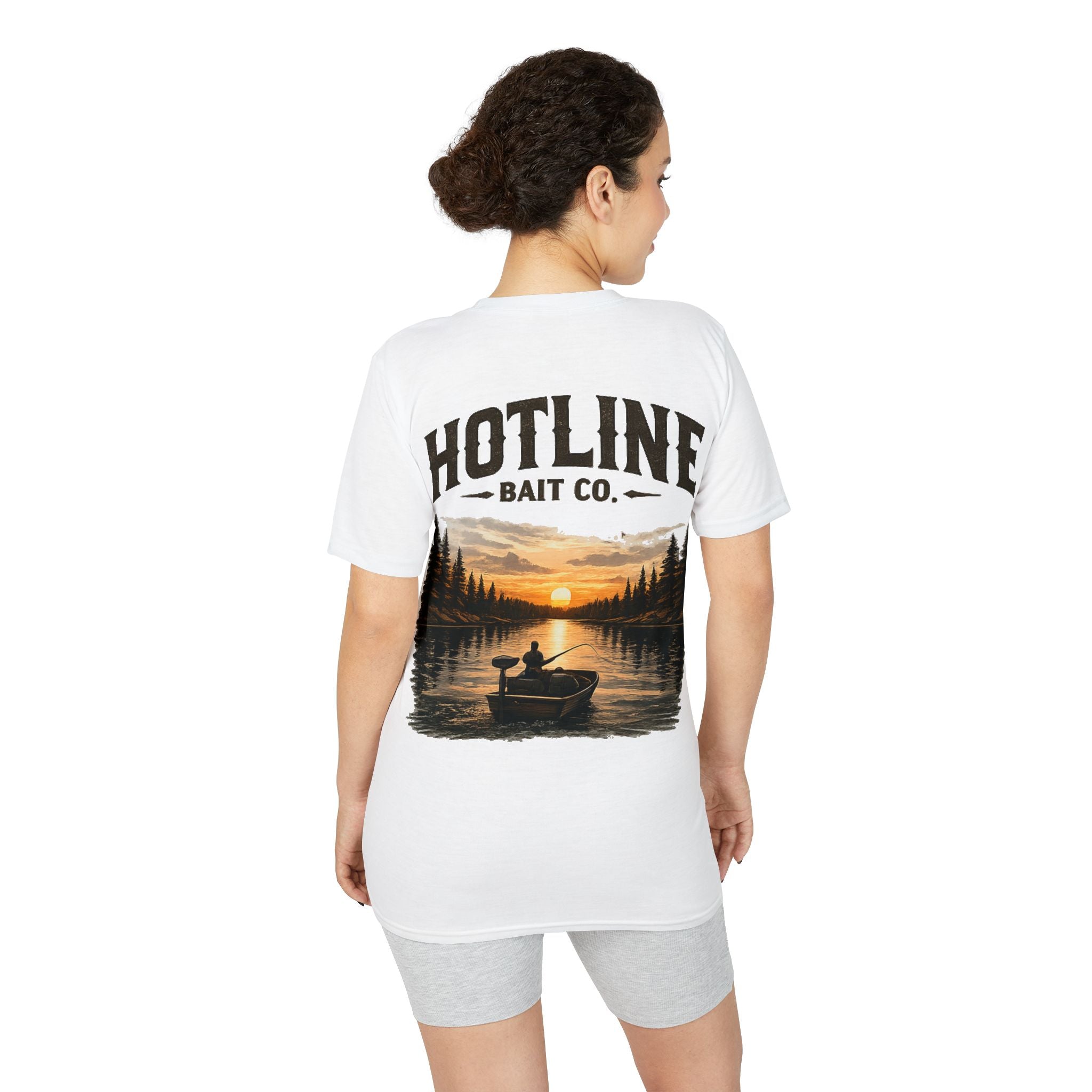 Fishing T-Shirt - Hotline Bait Co. Sunset Lake Angler Tee