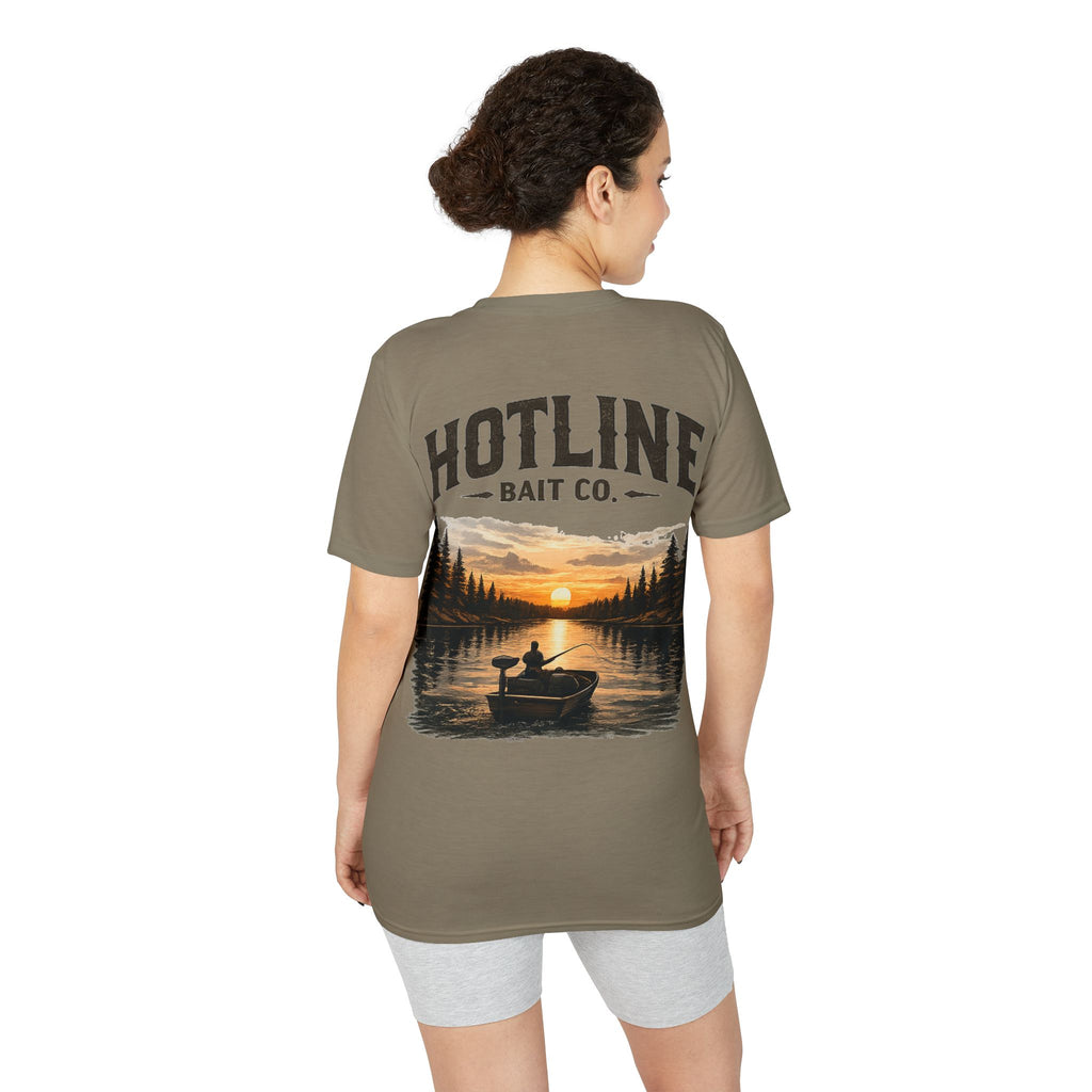 Fishing T-Shirt - Hotline Bait Co. Sunset Lake Angler Tee