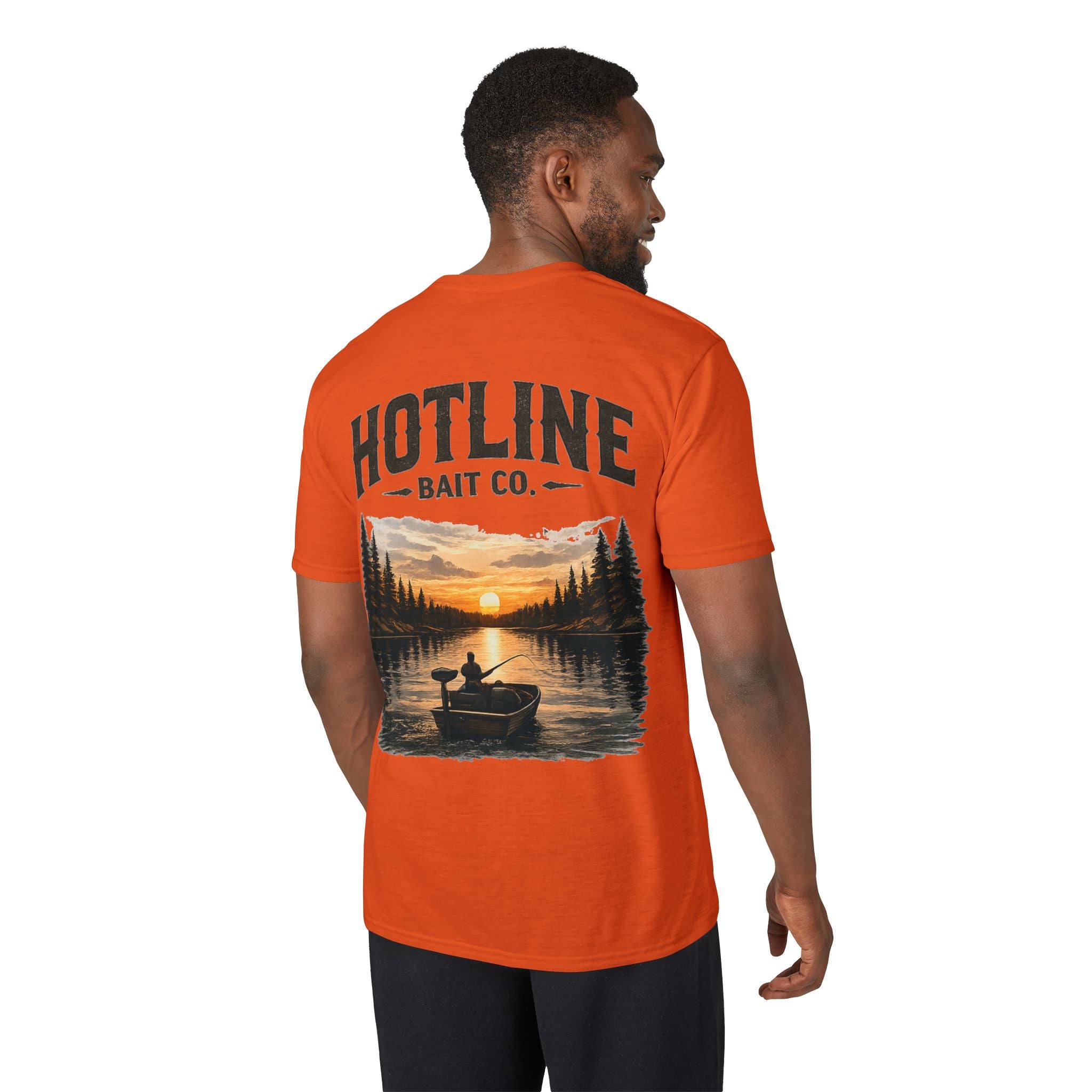 Fishing T-Shirt - Hotline Bait Co. Sunset Lake Angler Tee