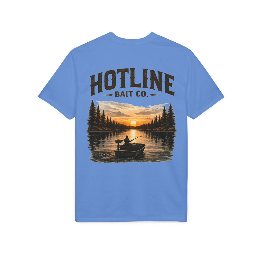 Fishing T-Shirt - Hotline Bait Co. Sunset Lake Angler Tee