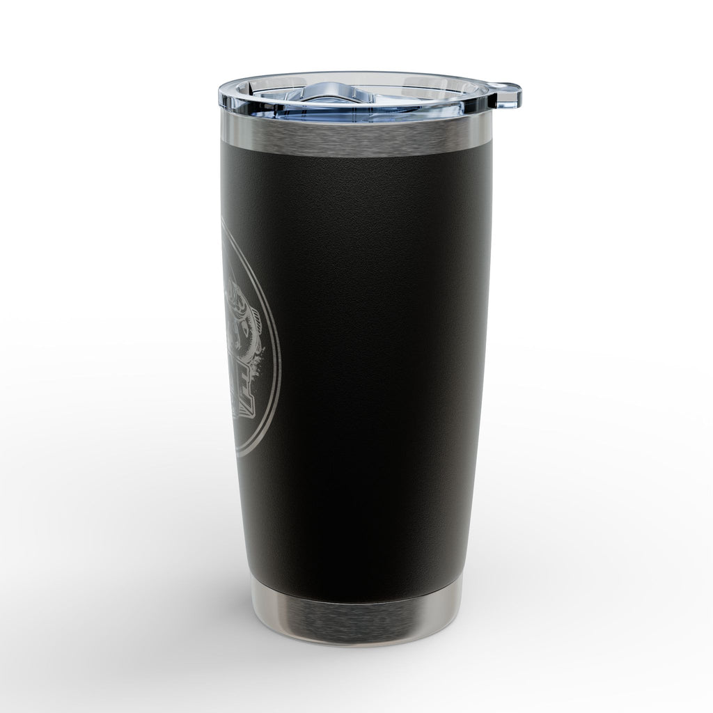 20oz Engraved Tumbler — Hot Line Bait Co. Fishing Logo Stainless Travel Cup