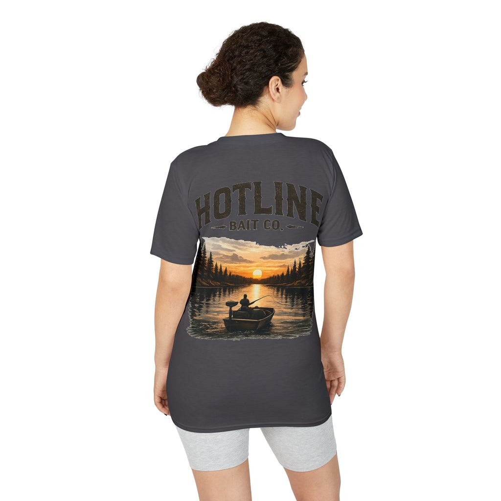 Fishing T-Shirt - Hotline Bait Co. Sunset Lake Angler Tee