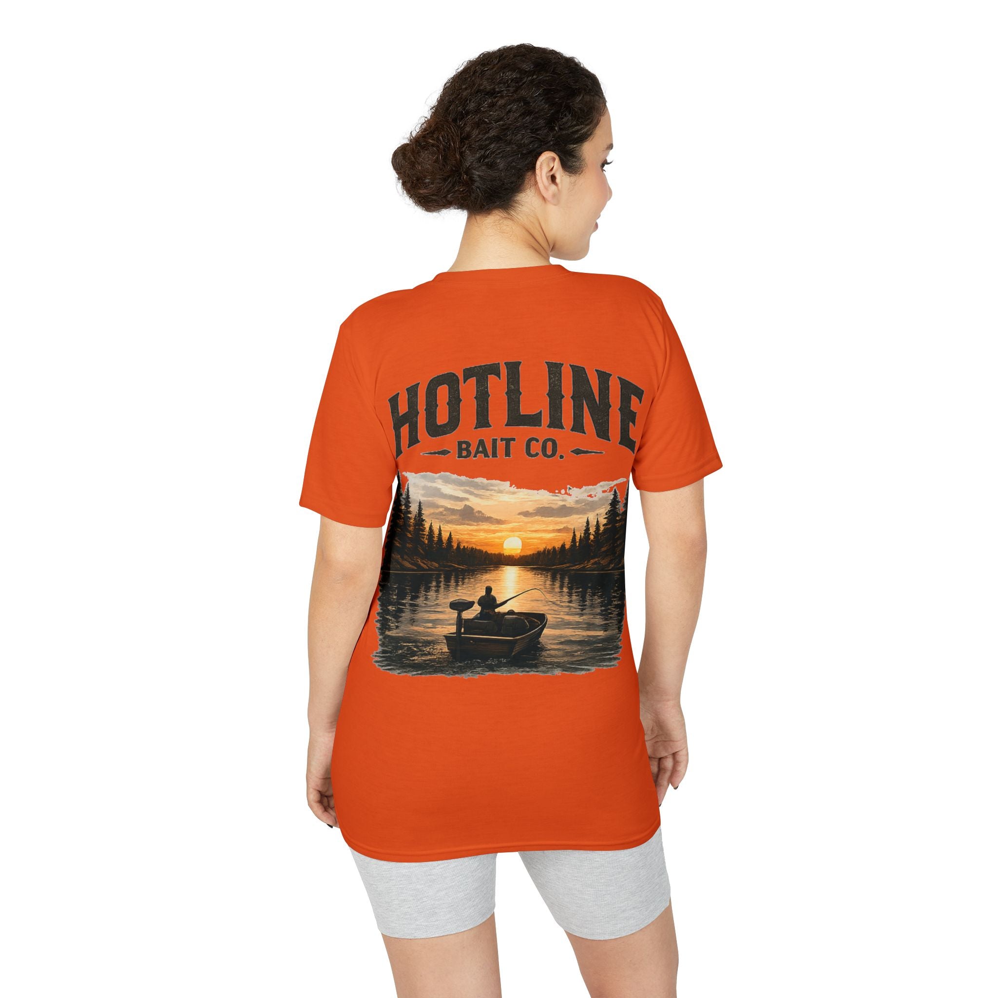 Fishing T-Shirt - Hotline Bait Co. Sunset Lake Angler Tee