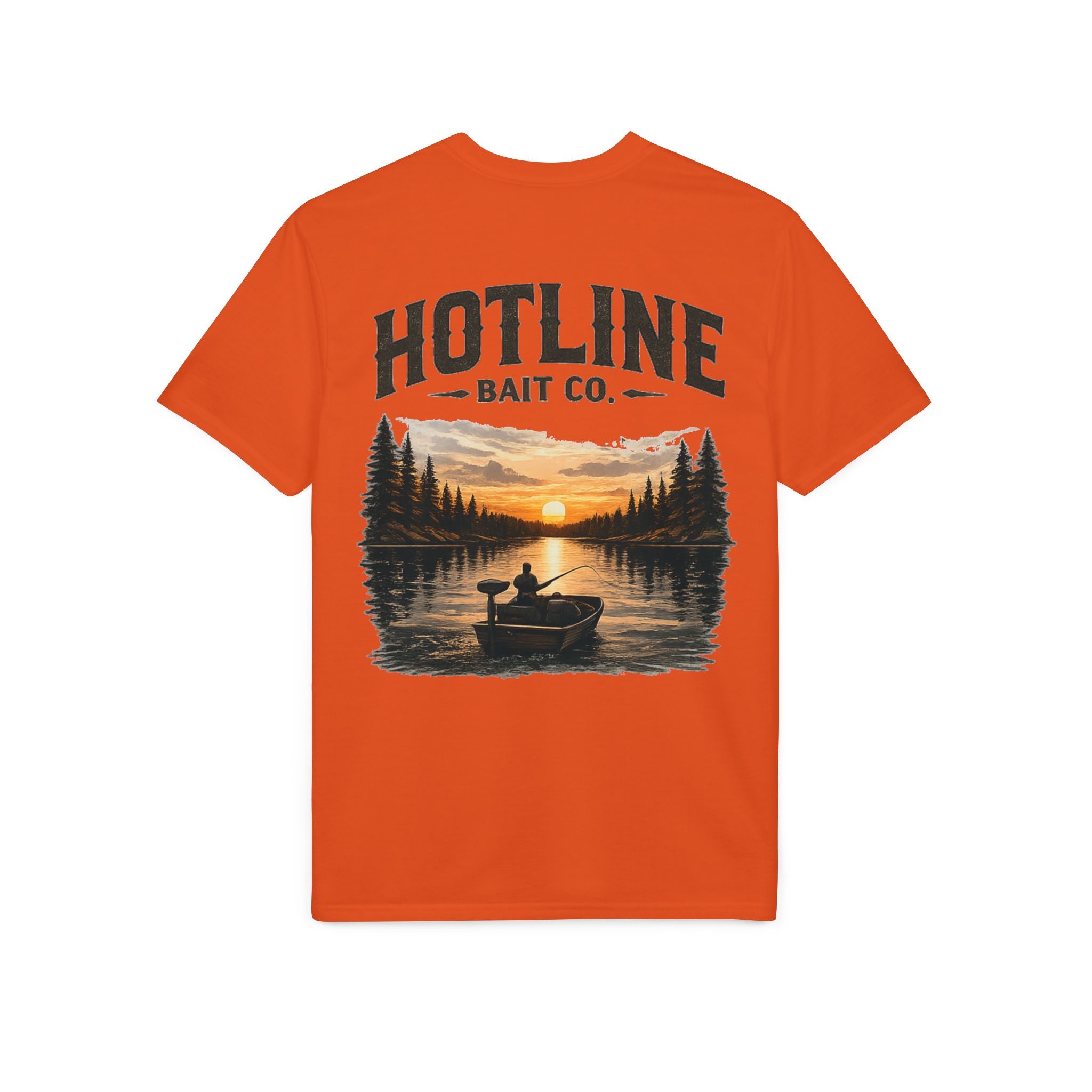 Fishing T-Shirt - Hotline Bait Co. Sunset Lake Angler Tee