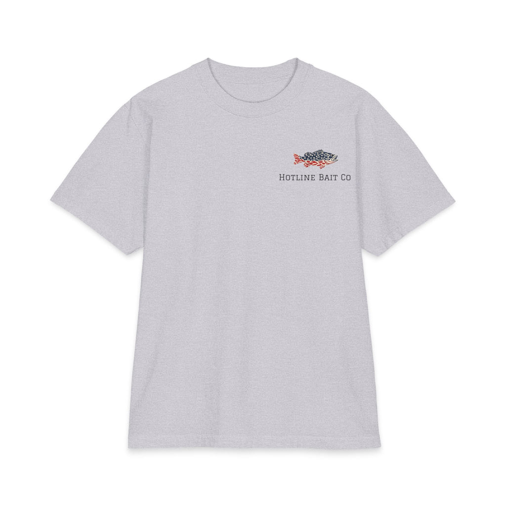 Patriotic Bass Tee — Hotline Bait Co. Fishing T-Shirt