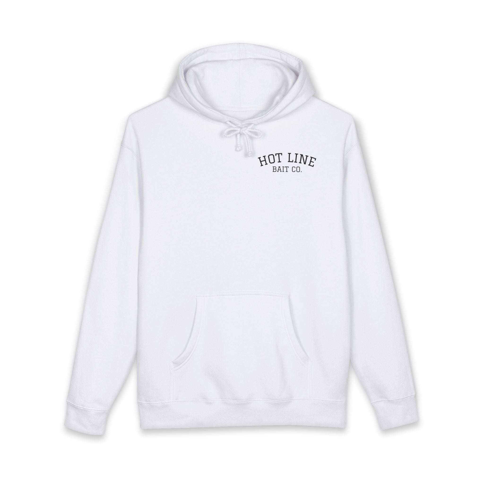 Hot Line Bait Co. Fishing Hoodie — Vintage Angler Logo Pullover