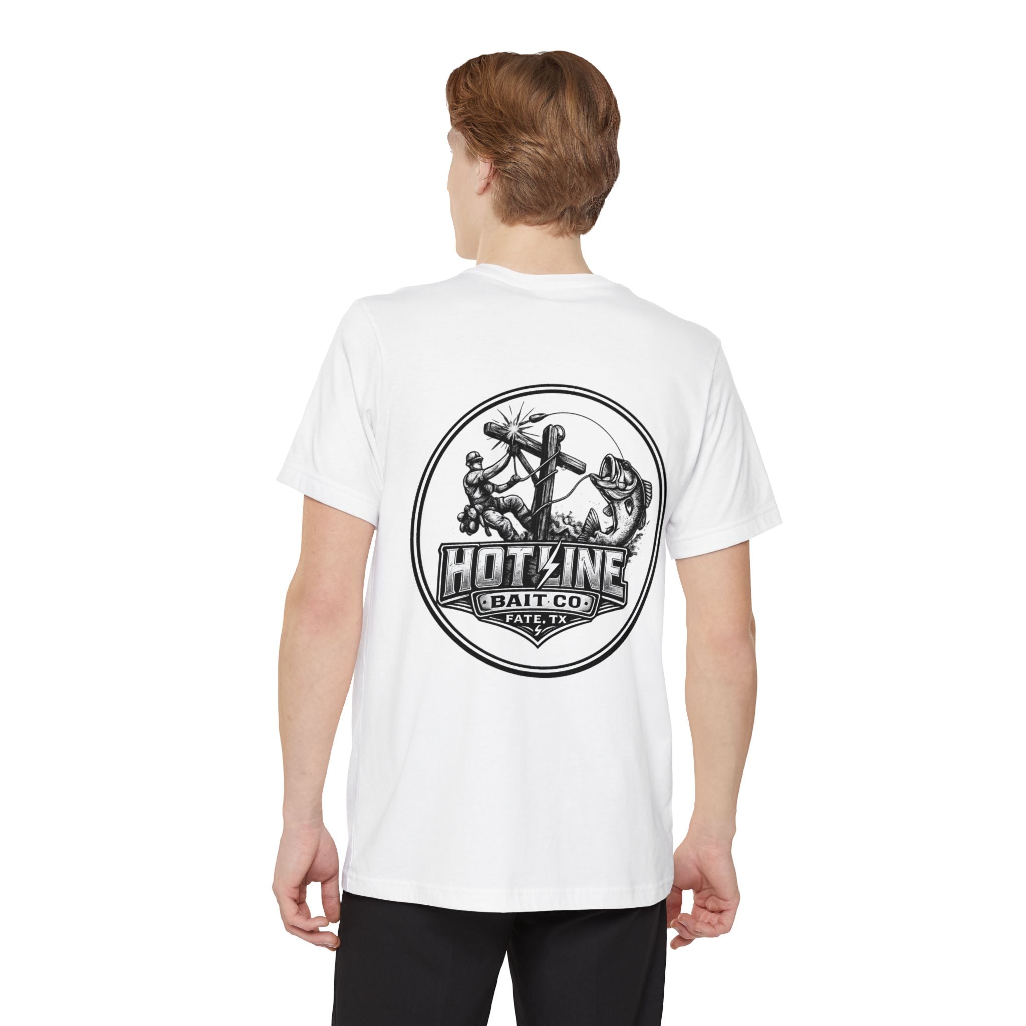 Hotline Bait Co. Pocket T-Shirt — Fishing Graphic Tee
