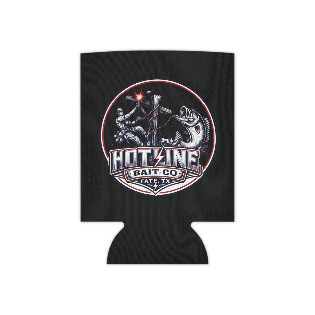 Can Cooler — "Hotline Bait Co." Fishing Logo Can Cooler