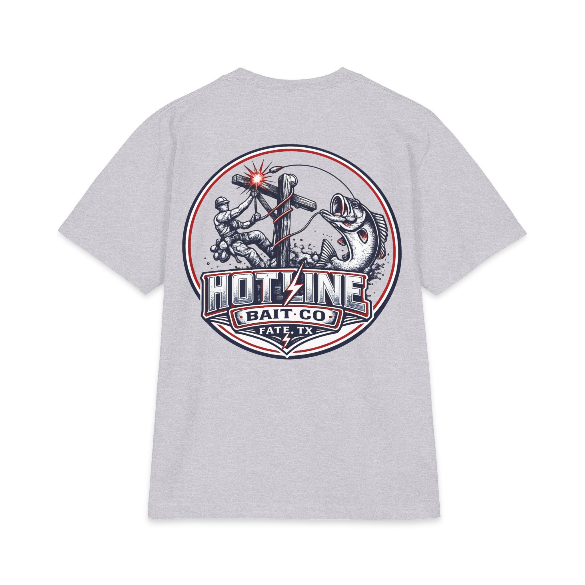Patriotic Bass Tee — Hotline Bait Co. Fishing T-Shirt