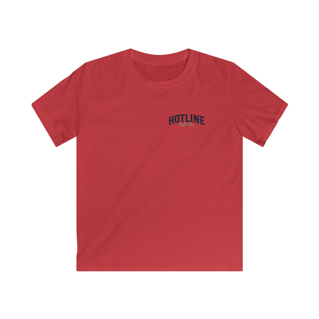 Kids Tee — 'Hotline Bait Co.' Fishing Graphic Shirt
