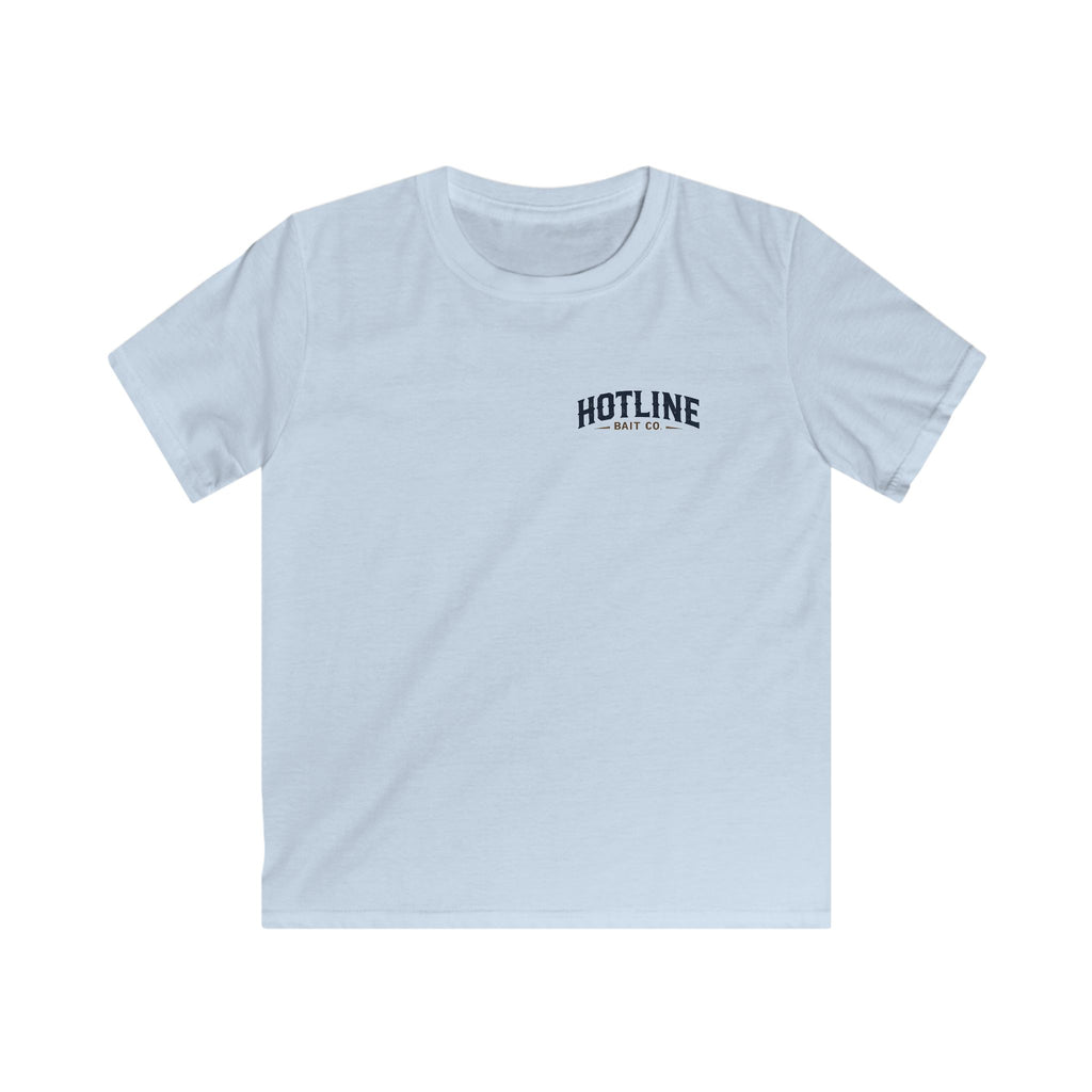 Kids Tee — 'Hotline Bait Co.' Fishing Graphic Shirt