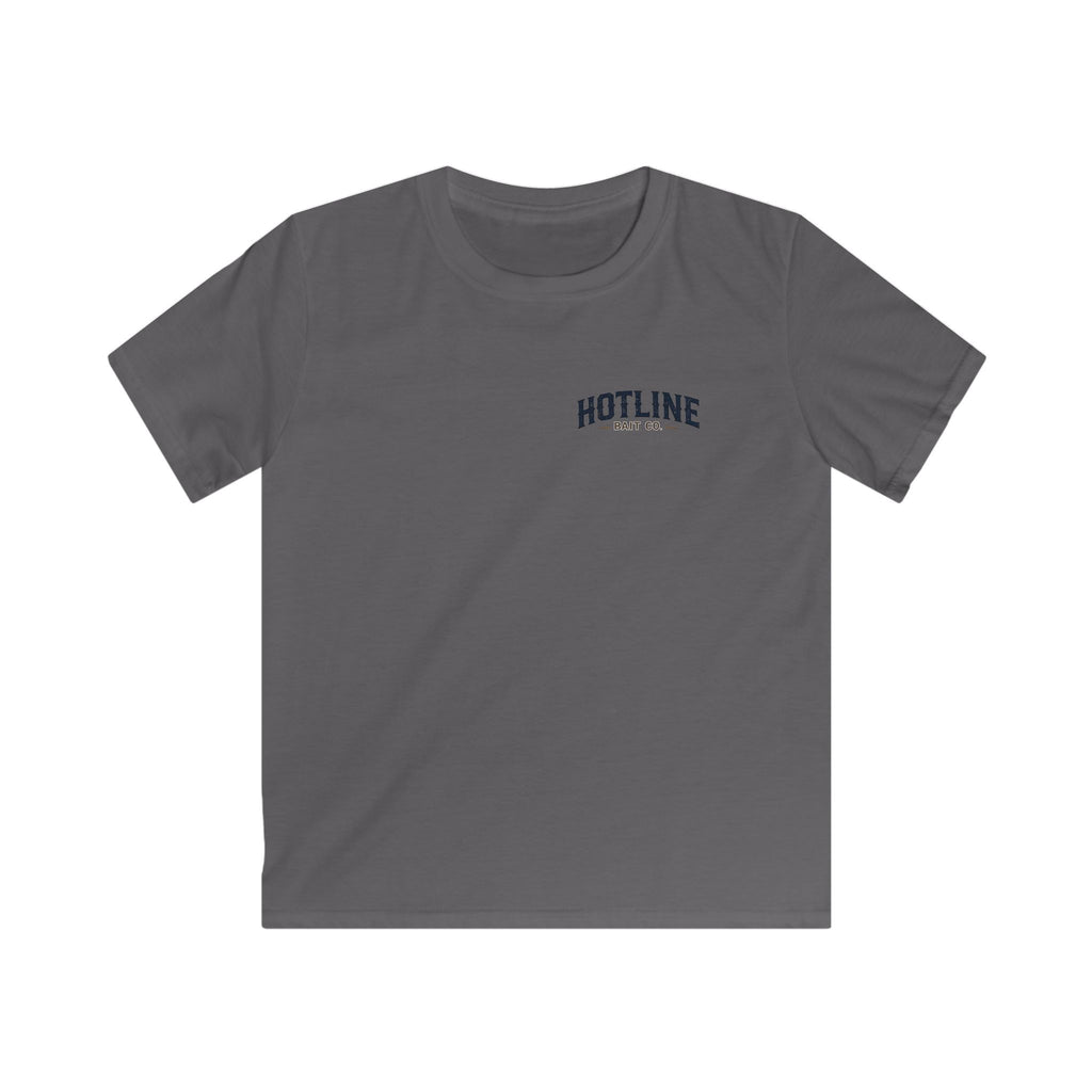 Kids Tee — 'Hotline Bait Co.' Fishing Graphic Shirt