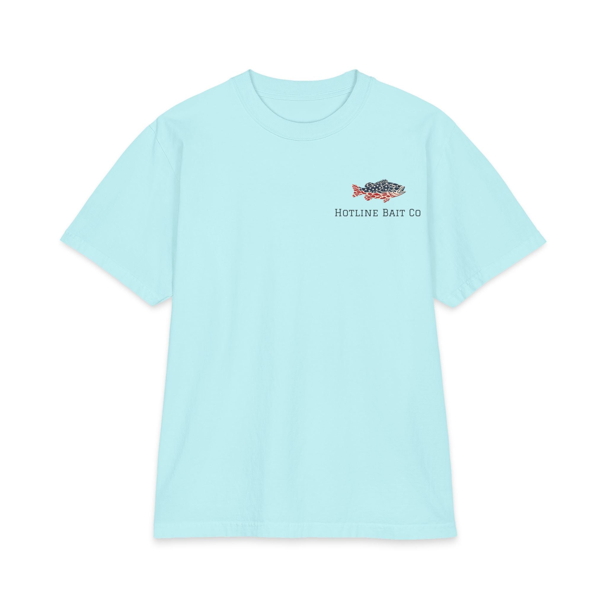 Patriotic Bass Tee — Hotline Bait Co. Fishing T-Shirt